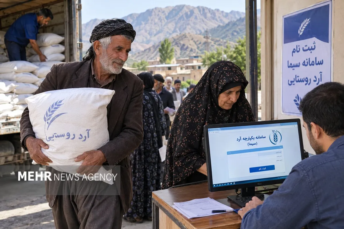 توزیع آرد روستایی در کهگیلویه و بویراحمد با ثبت‌نام در سامانه سیما