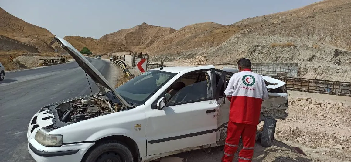 تصادف در جاده کازرون به کنارتخته با ۳ مصدوم