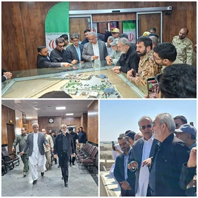 بازدید رئیس کمیسیون امنیت ملی مجلس شورای اسلامی از پایانه مرزی میرجاوه