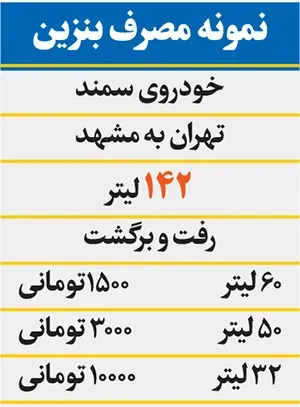 زائران مشهد در صف بنزین