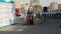 بهره‌ برداری از طرح توسعه و بهینه‌ سازی امکانات آتش‌ نشانی نیشابور