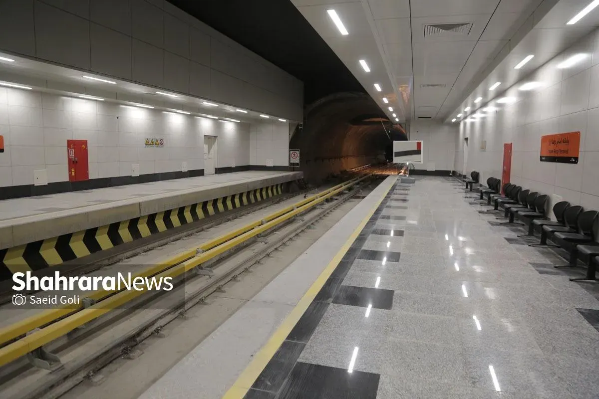 تونل ارتباطی خط ۳ مترو مشهد، شاهکار مهندسی در عمق ۴۵ متری زمین