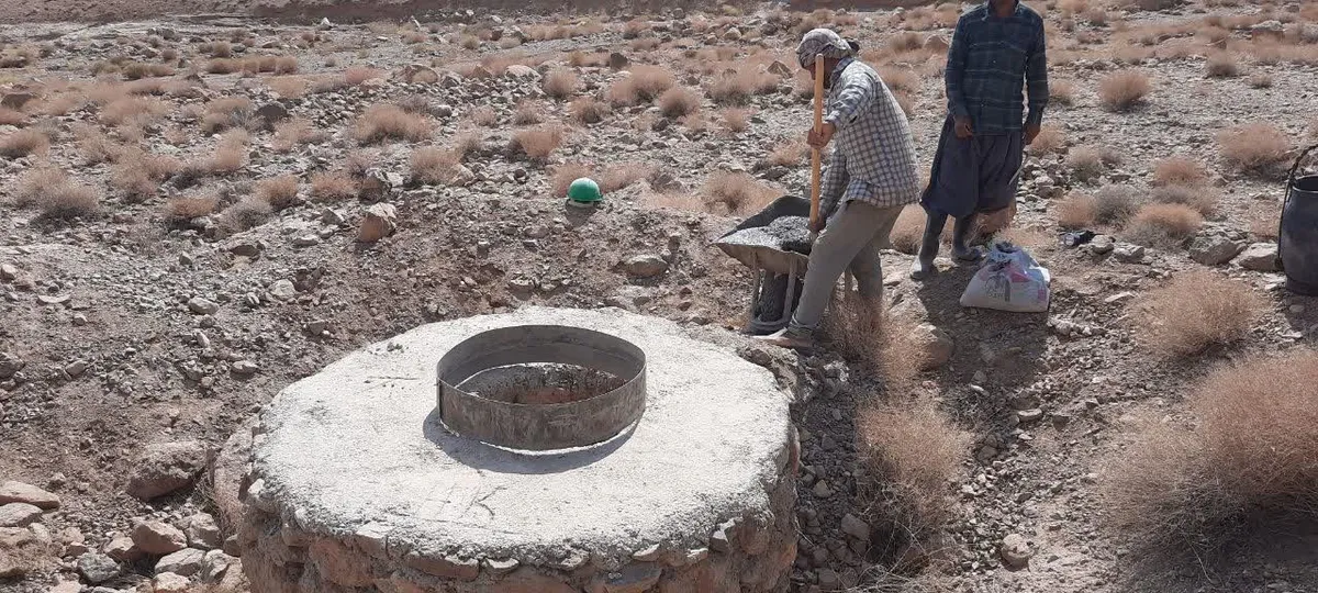 عملیات حفاظتی از قنوات بخش خضرآباد