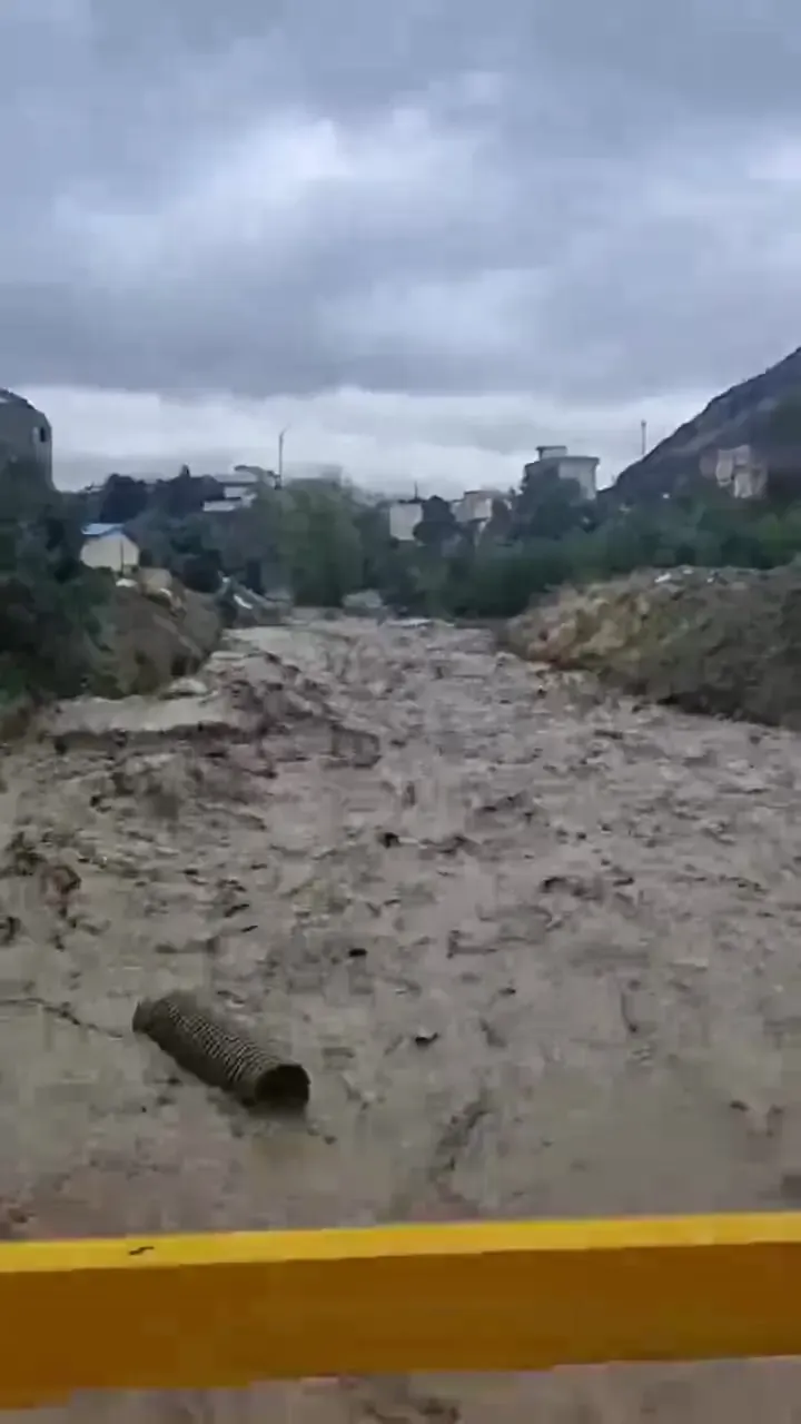 طغیان رودخانه شهرستان گرمی اردبیل