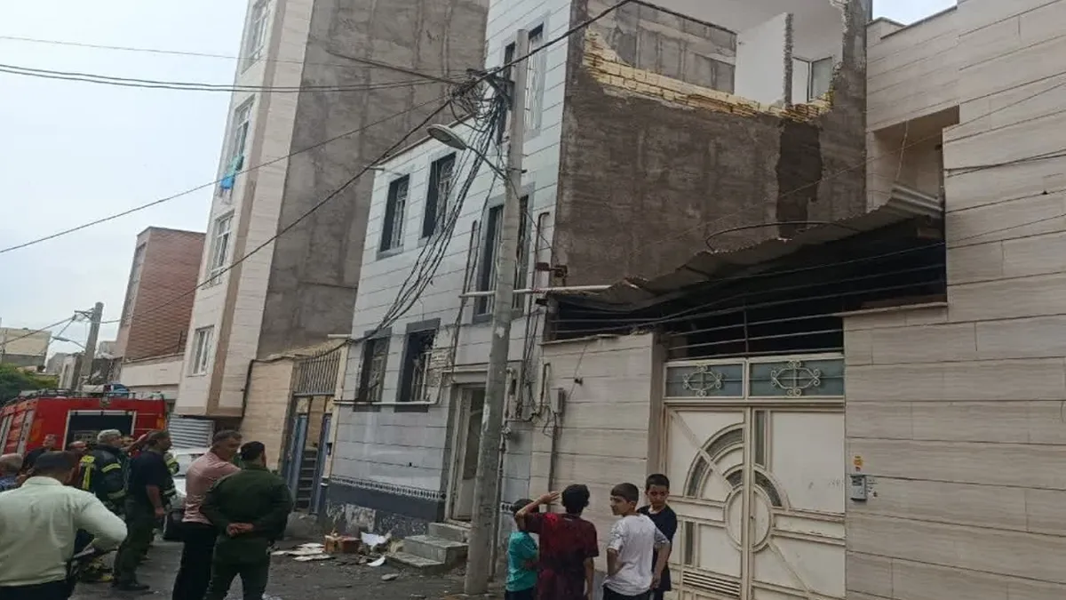 یک مصدوم بر اثر انفجار گاز در یک واحد مسکونی در میانه