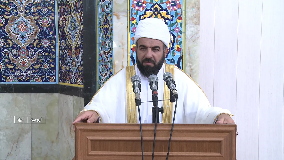امام جمعه اهل سنت ارومیه جنایات جنگی و نسل کشی آمریکا ورژیم صهیونیستی را محکوم کرد
