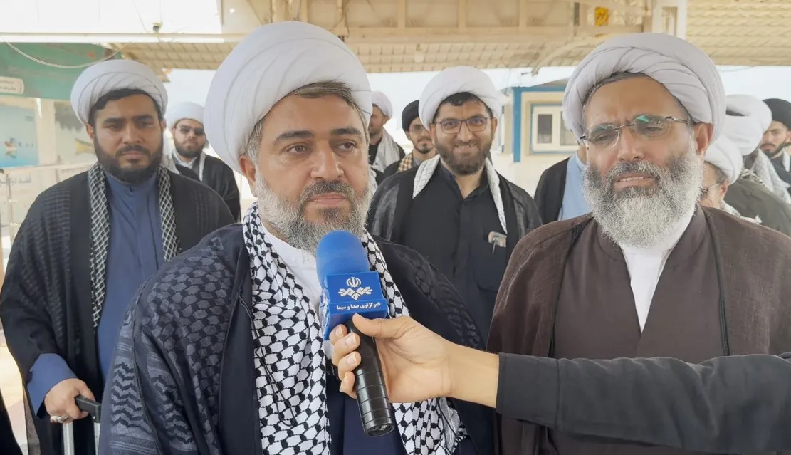 حضور طلاب برای برپایی روضه ایام فاطمیه در قشم