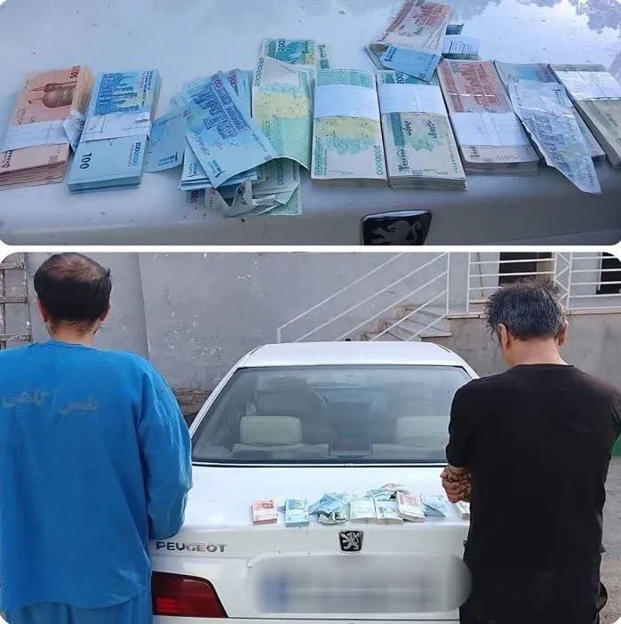 کشف یک ونیم میلیارد ریال اسکناس جعلی از دو متهم در رباط کریم