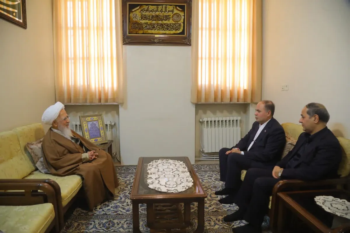 دیدار وزیر جهاد کشاورزی با آیت الله جوادی آملی