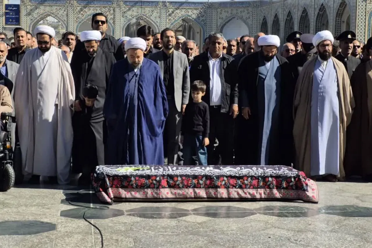 پیکر همسر شهید یعقوبی در مشهد تشییع شد