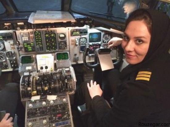 خلبان زن