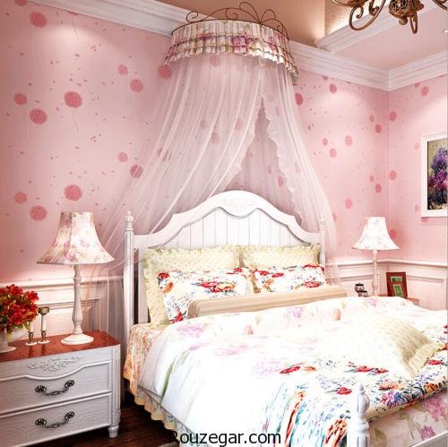 مدل کاغذ دیواری اتاق خواب دخترانه،مدل کاغذ دیواری اتاق خواب دخترانه سه بعدی، مدل کاغذ دیواری پذیرایی