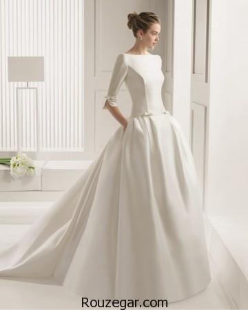 مدل لباس عروس اروپایی، مدل لباس عروس اروپایی آستین دار