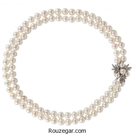 مدل گردنبند مروارید،مدل گردنبند مروارید 2017، مدل گردنبند مروارید طلا