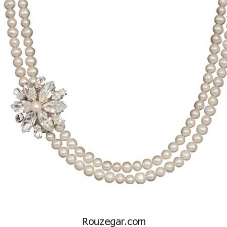 مدل گردنبند مروارید،مدل گردنبند مروارید 2017، مدل گردنبند مروارید طلا