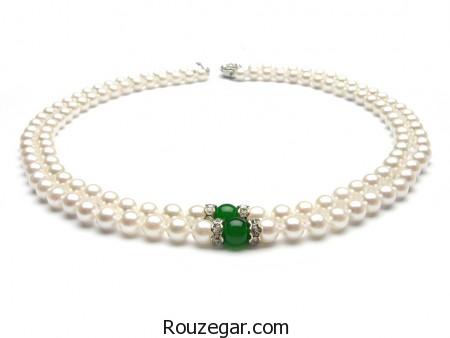 مدل گردنبند مروارید،مدل گردنبند مروارید 2017، مدل گردنبند مروارید طلا