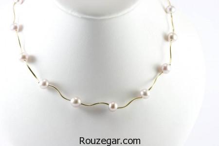 مدل گردنبند مروارید،مدل گردنبند مروارید 2017، مدل گردنبند مروارید طلا