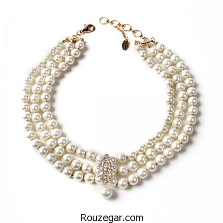 مدل گردنبند مروارید،مدل گردنبند مروارید 2017، مدل گردنبند مروارید طلا