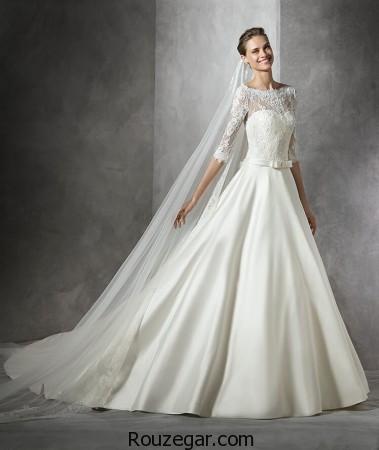 مدل لباس عروس اروپایی، مدل لباس عروس اروپایی آستین دار