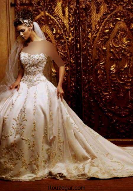 مدل لباس عروس دنباله دار، مدل لباس عروس دنباله دار 2017،مدل لباس عروس دنباله دار 96 