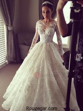 مدل لباس عروس پوشیده، مدل لباس عروس پوشیده جدید، مدل لباس عروس 2017، مدل لباس عروس پوشیده شیک