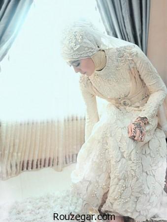 مدل لباس عروس باحجاب، مدل لباس عروس پوشیده، مدل لباس عروس باحجاب 2017، مدل لباس عروس پوشیده جدید