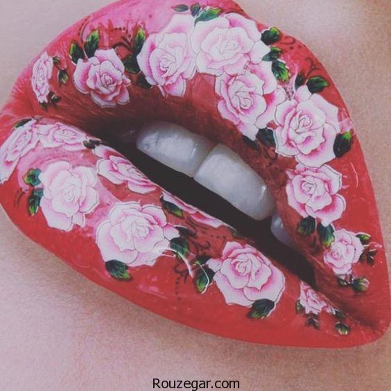مدل آرایش لب متفاوت، مدل آرایش لب، مدل آرایش لب 2017، مدل آرایش لب خاص