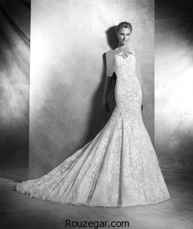 مدل لباس عروس ساتن ، مدل لباس عروس دانتل، مدل لباس عروس 2017