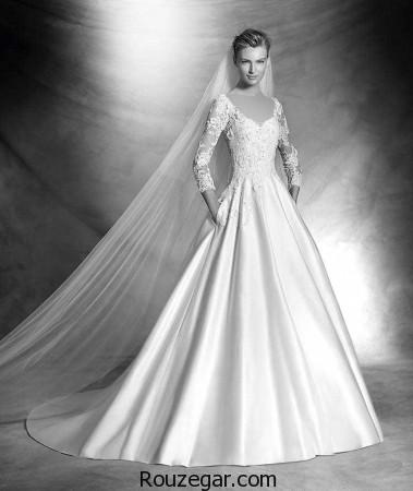 مدل لباس عروس ساتن ، مدل لباس عروس دانتل، مدل لباس عروس 2017