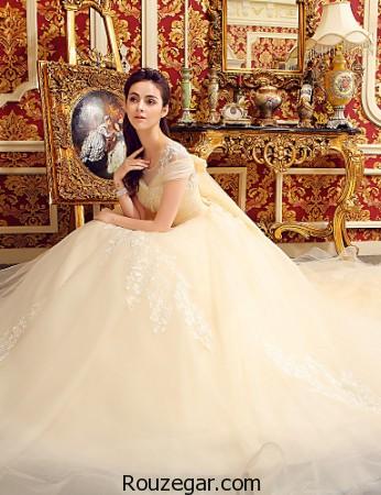 مدل لباس عروس رنگی، مدل لباس عروس رنگی جدید، مدل لباس عروس رنگی 2017