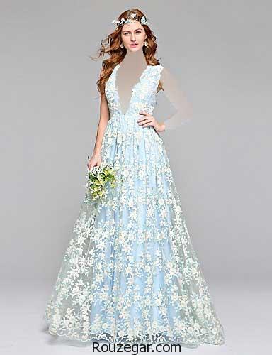 مدل لباس عروس رنگی، مدل لباس عروس رنگی جدید، مدل لباس عروس رنگی 2017