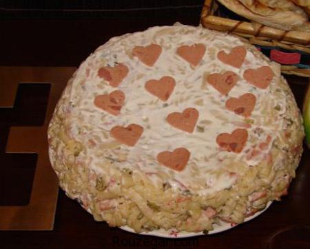 طرز تهیه سالاد ماکارونی ,سالاد ماکارونی ,تزيين سالاد ماکارونی