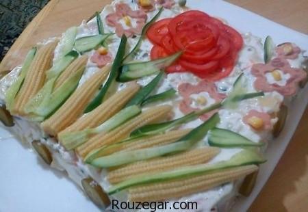 تزيين سالاد ماکارونی,تزیین سالاد ماکارونی قالبی,تزیین سالاد ماکارونی برای جشن تولد,مواد سالاد ماکارونی,تزیین سالاد ماکارونی با کالباس,تزیین سالاد ماکارونی و الویه,تزیین ماکارونی شکل دار,تزیین سالاد اندونزی با کلم,تزیین سالاد الویه لقمه ای