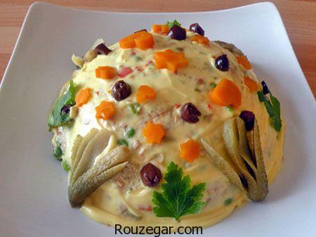 تزيين سالاد ماکارونی,تزیین سالاد ماکارونی قالبی,تزیین سالاد ماکارونی برای جشن تولد,مواد سالاد ماکارونی,تزیین سالاد ماکارونی با کالباس,تزیین سالاد ماکارونی و الویه,تزیین ماکارونی شکل دار,تزیین سالاد اندونزی با کلم,تزیین سالاد الویه لقمه ای