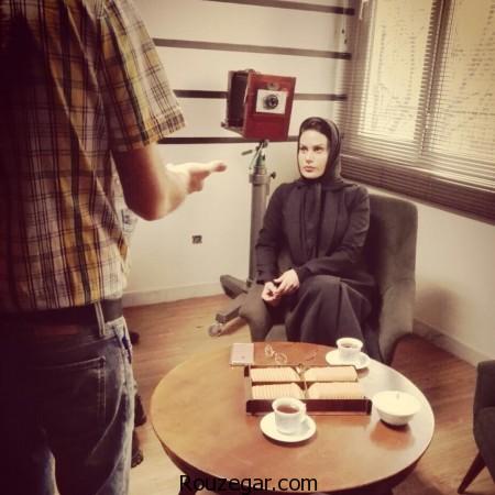 عکس دیده نشده رز رضوی , رز رضوی ,رز رضوی سر صحنه فیلم جدیدش