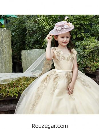 مدل لباس مجلسی و لباس عروس پرنسسی بچه گانه دخترانه