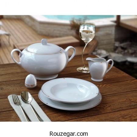 ظروف غذاخوری چینی زرین، ظروف چینی زرین، سرویس غذاخوری چینی زرین، چینی زرین