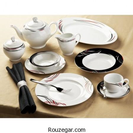 ظروف غذاخوری چینی زرین، ظروف چینی زرین، سرویس غذاخوری چینی زرین، چینی زرین