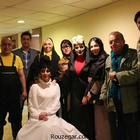 لیلا اوتادی با گریم متفاوت در تئاتر هملت,تئاتر هملت,لیلا اوتادی