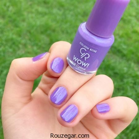 مدل طراحی ناخن ساده و زیبا 2017