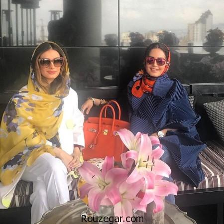 تیپ بهاره الناز شاکردوست در کنار دوست قدیمی اش,تیپ بهاره الناز شاکردوست,الناز شاکردوست,