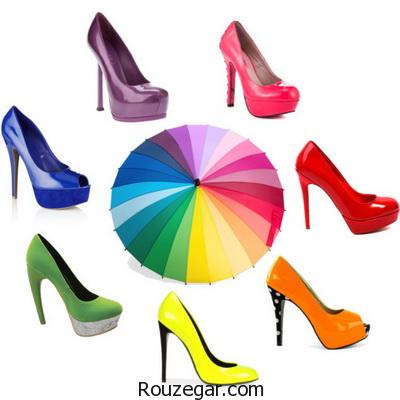 ایده هایی شیک برای ست لباس با کفشهای رنگی