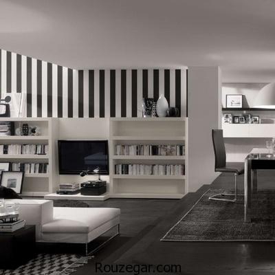دکوراسیون خانه با رنگ سیاه و سفید