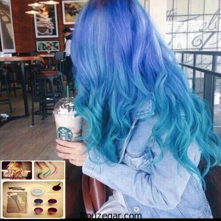 گالری مدلهای رنگ موی فانتزی برای دختران جوان 2017 + عکس،رنگ مو فانتزی بدون دکلره،رنگ موی فانتزی برای پوست سبزه،رنگ مو فانتزی بنفش،رنگ موی فانتزی ابی،هایلایت سرمه ای روی موی مشکی،رنگ موی فانتزی صورتی،رنگ فانتزی،خرید رنگ مو فانتزی