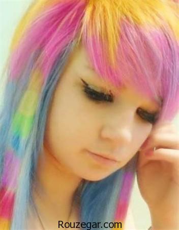گالری مدلهای رنگ موی فانتزی برای دختران جوان 2017 + عکس،رنگ مو فانتزی بدون دکلره،رنگ موی فانتزی برای پوست سبزه،رنگ مو فانتزی بنفش،رنگ موی فانتزی ابی،هایلایت سرمه ای روی موی مشکی،رنگ موی فانتزی صورتی،رنگ فانتزی،خرید رنگ مو فانتزی