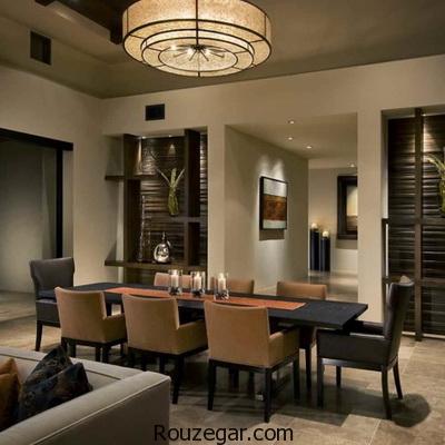 دکور اتاق غذاخوری ساده و مدرن