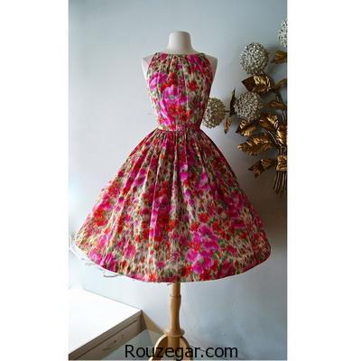 ‎مدل پیراهن گلدار کوتاه زنانه 2017