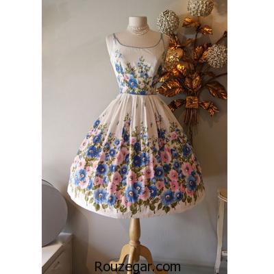 ‎مدل پیراهن گلدار کوتاه زنانه 2017