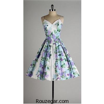 ‎مدل پیراهن گلدار کوتاه زنانه 2017