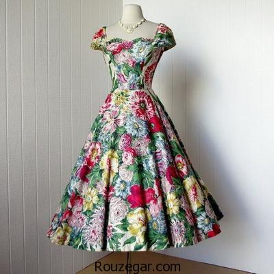 ‎مدل پیراهن گلدار کوتاه زنانه 2017